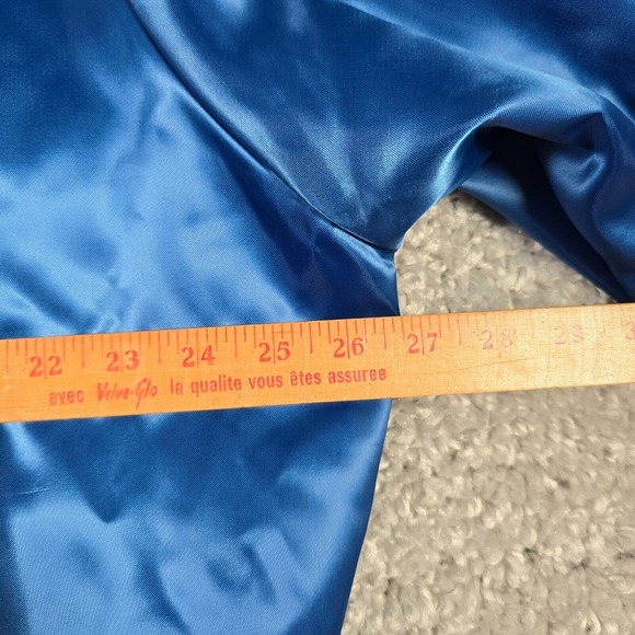 Vintage Locker Line New England Patriots Jacket Mens XL NFL Satin Snap Front - Picture 12 of 15